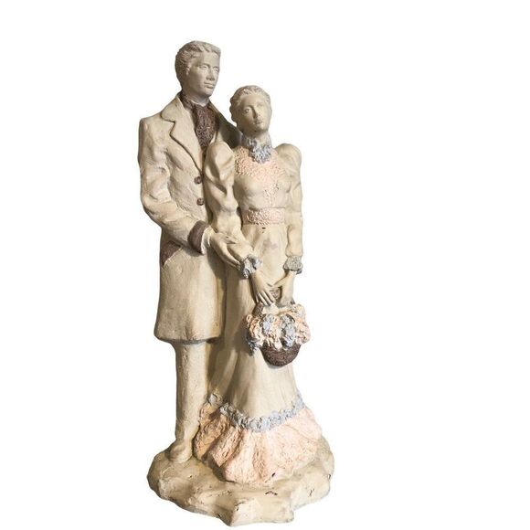 Victorian Romance statue by Alice Heath vintage